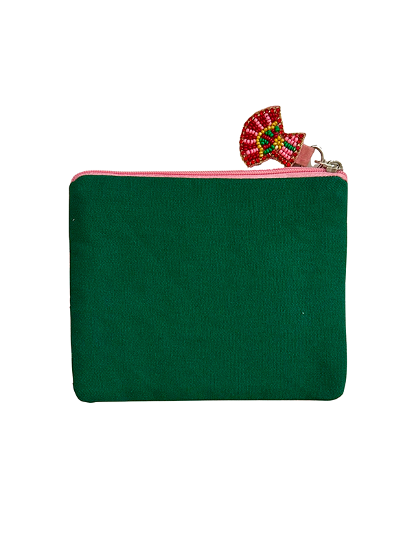 Mini Beaded Crossbody Bag: Mahjong Tiles