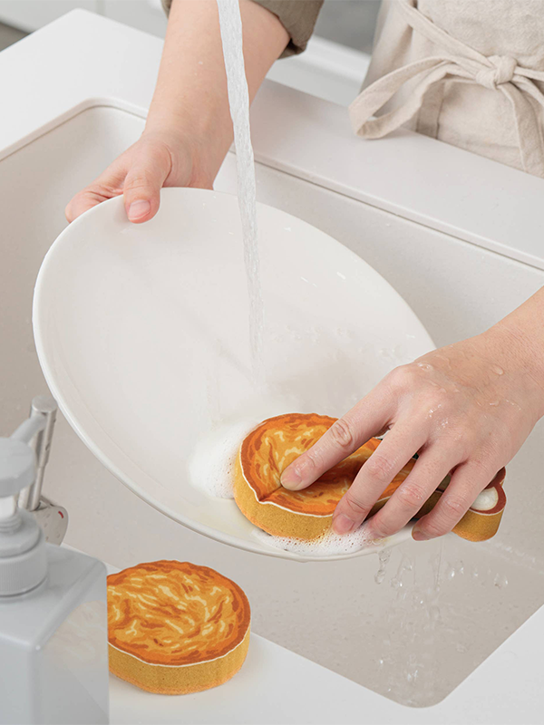 Crispy Clean Fried Chicken Sponges: Set of 2