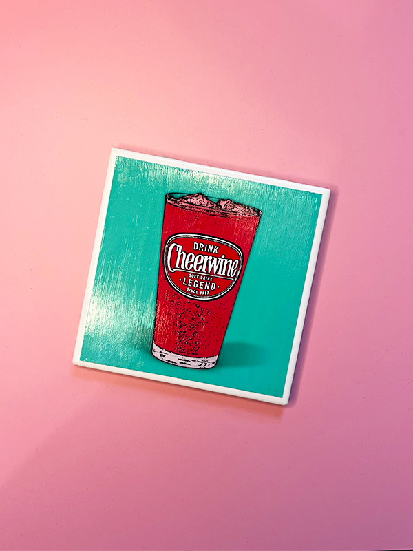 Pop Art Coaster: Cheerwine