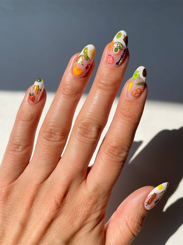 Charcuterie Nail Art Stickers