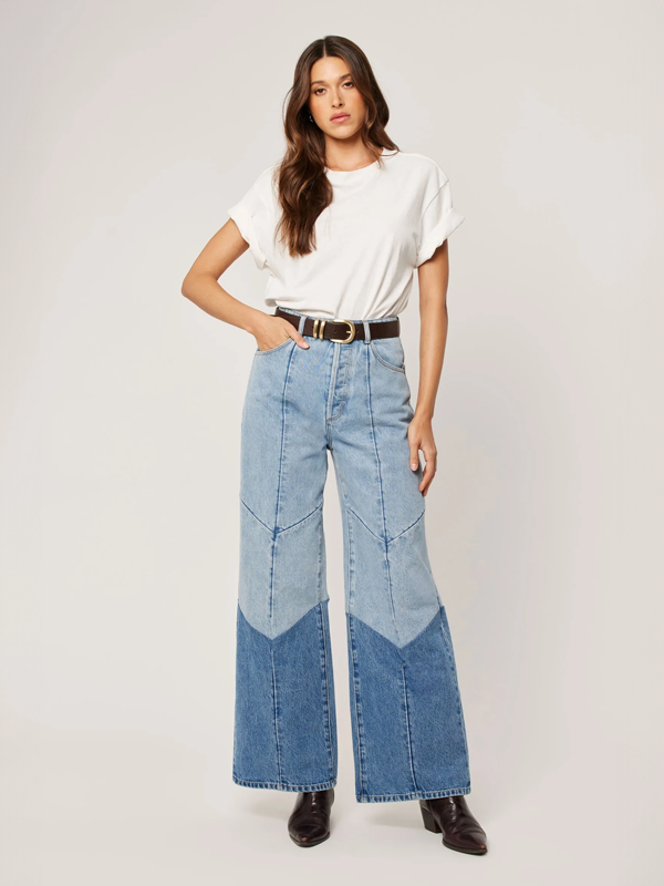 Studio Flare Chevron: Light Vintage Indigo