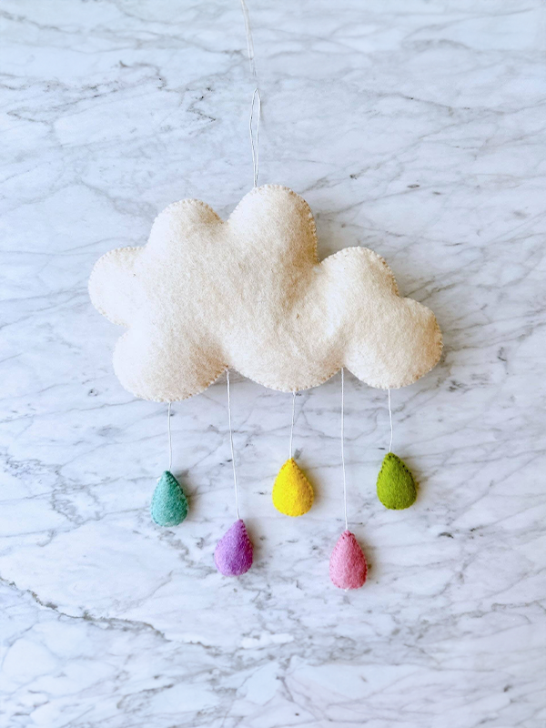 Pastel Rainbow Cloud Wall Decor