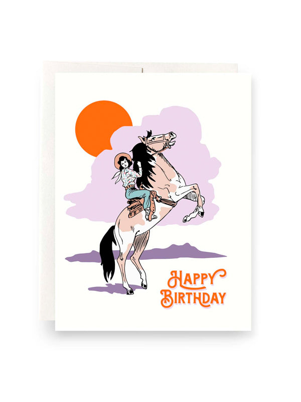 Cowgirl Birthday Card