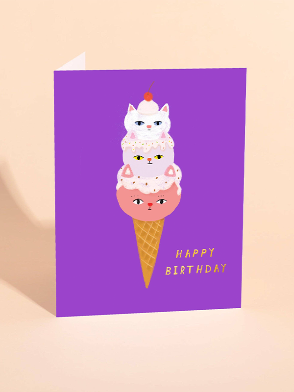 Gelato Birthday Card