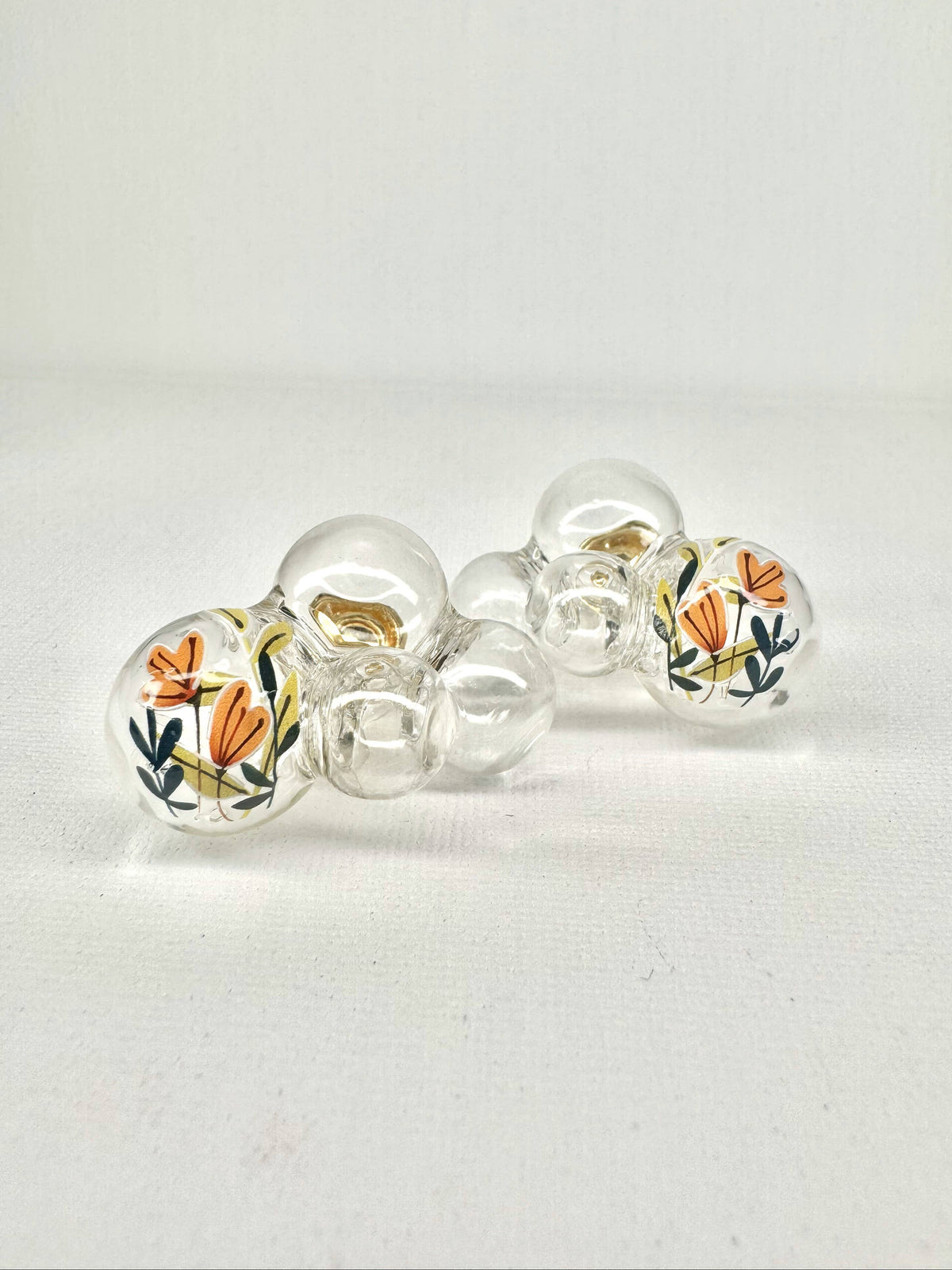 Blooming Bubble Earrings: Orange Star Lilies