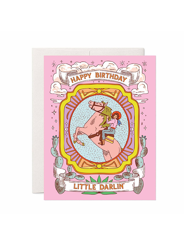 Darlin’ Cowgirl Birthday Card