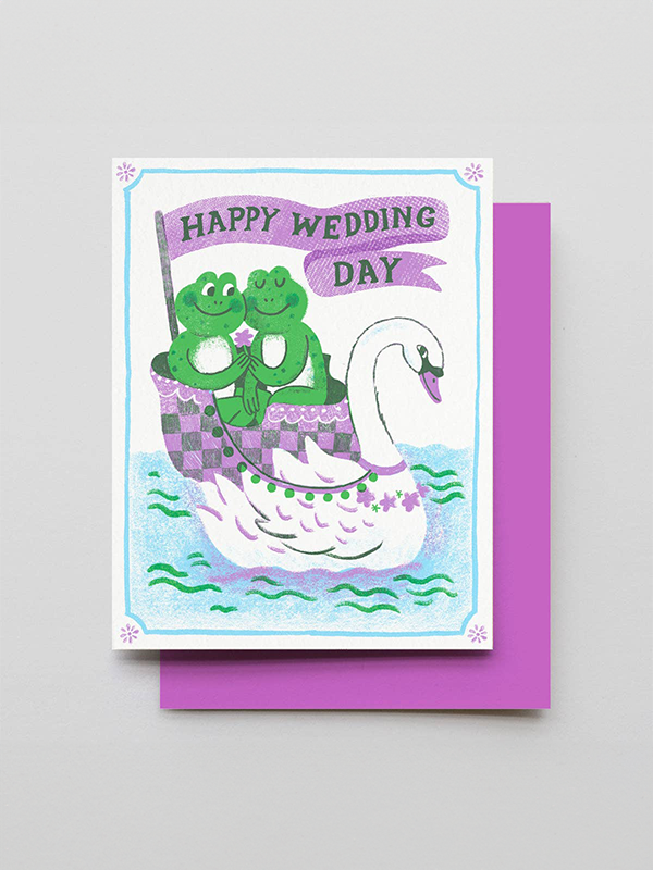 Wedding Day Frog Card