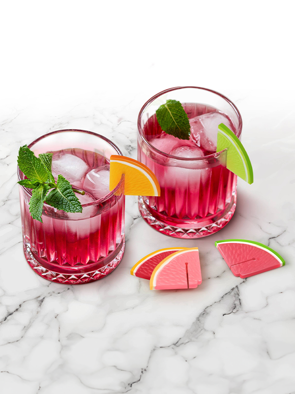 Fruit Cocktail Citrus Drink Markers: Set of 6
