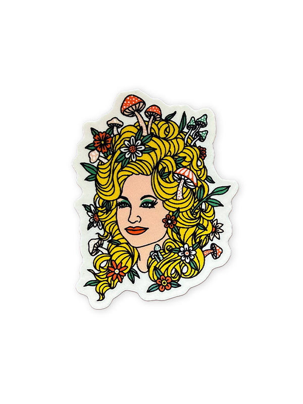 Floral Dolly Sticker