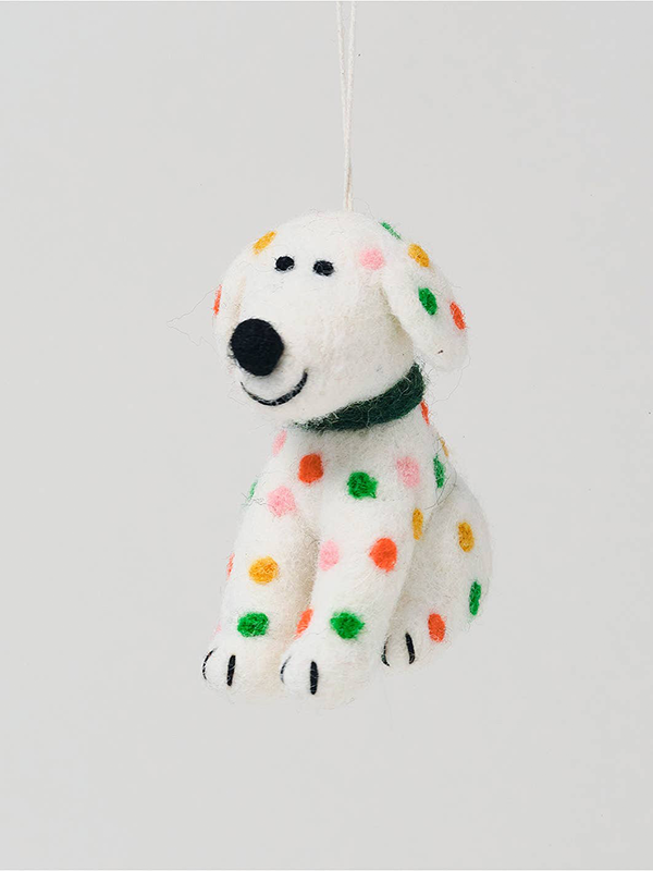 Hanging Felt Ornament: Chip Dog