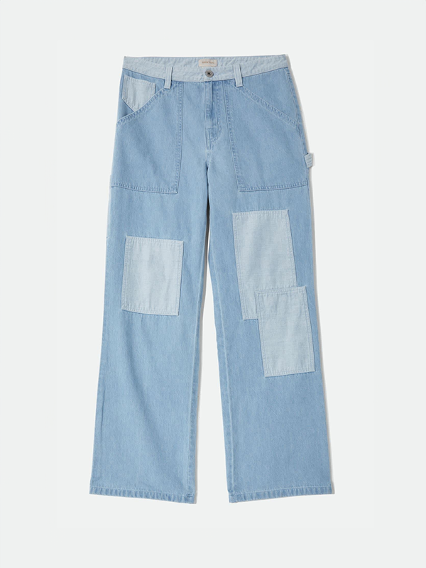 Essex Patchwork Painter Pant: Denim Patchwork