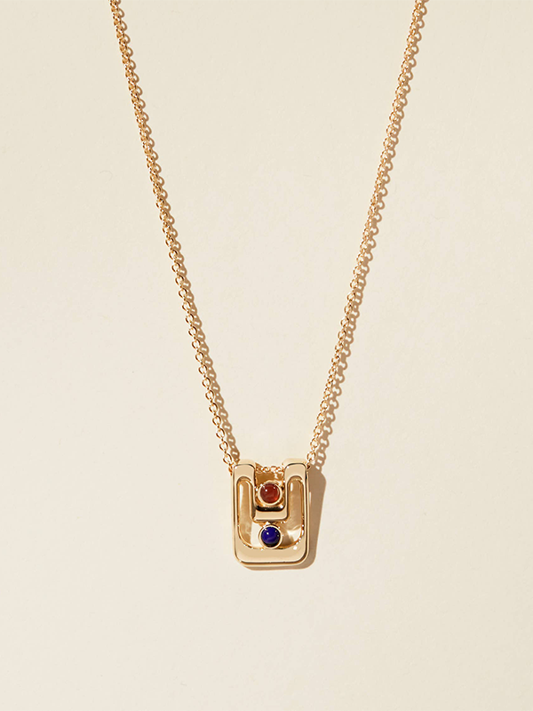 Damen Necklace: Gold Plated