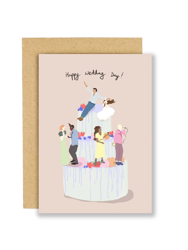 Dancing On The Wedding Cake Card