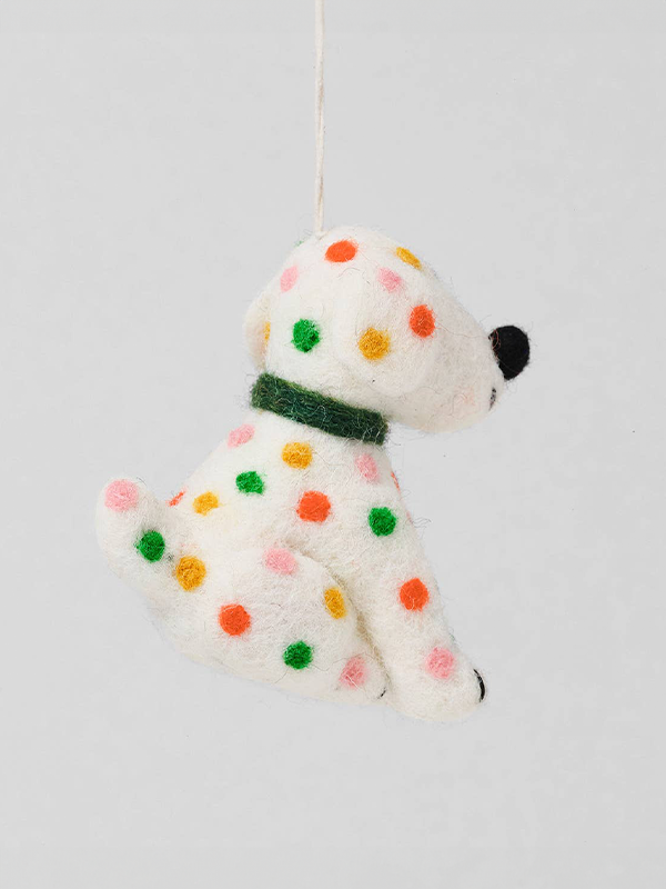 Hanging Felt Ornament: Chip Dog