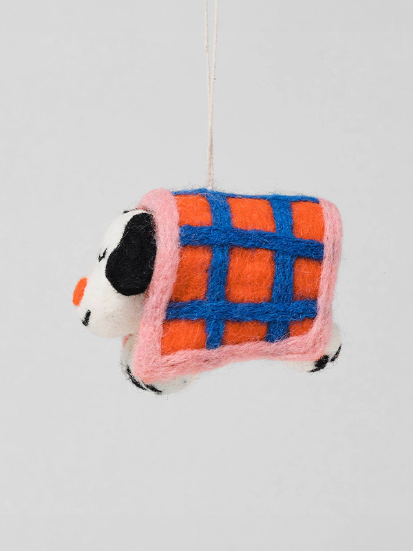 Hanging Felt Ornament: Mimi Dog