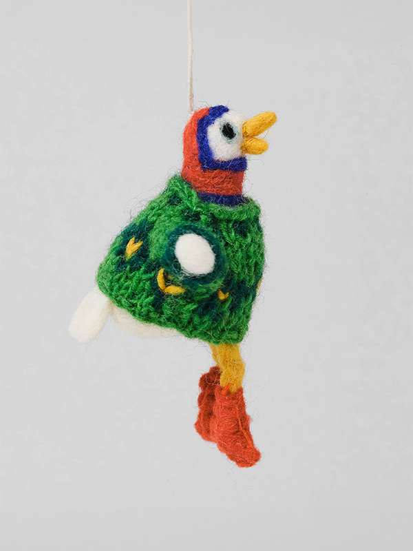 Hanging Felt Ornament: Bird