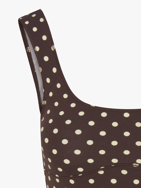Romantic Top: Espresso Dot