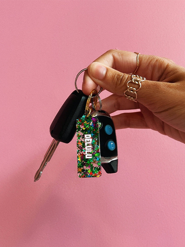 Delulu Rectangle Keychain