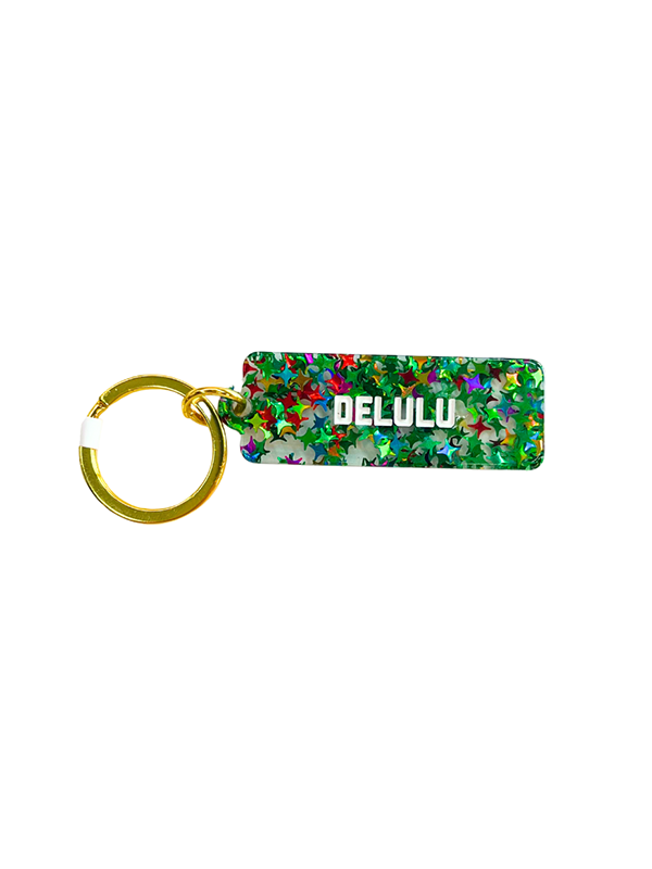 Delulu Rectangle Keychain