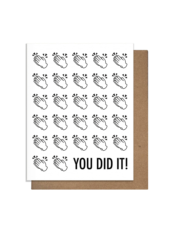 Hand Clap Congratulations Card