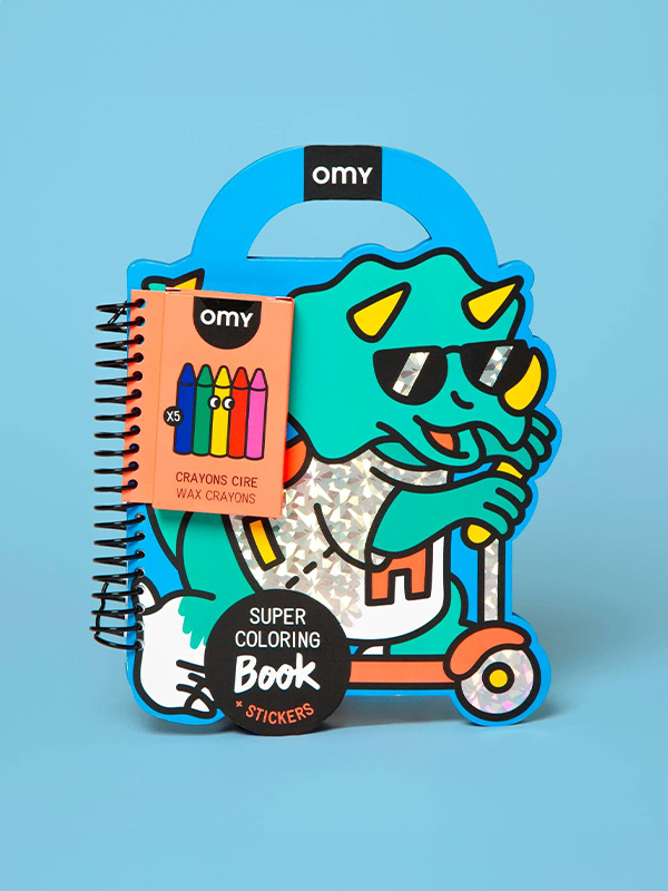 Super Coloring & Sticker Book: Dino