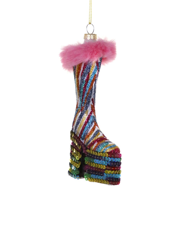 Platform Disco Boot Ornament