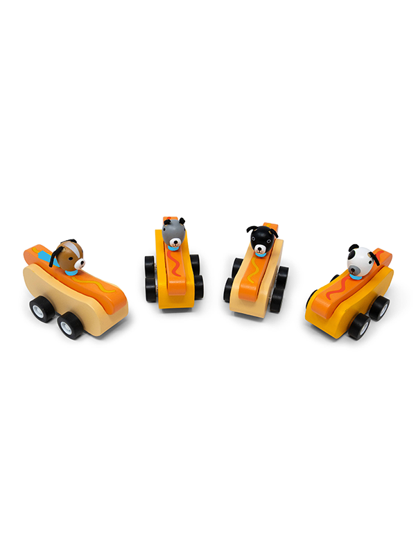 Hot Dog Pull Back Toy: Assorted