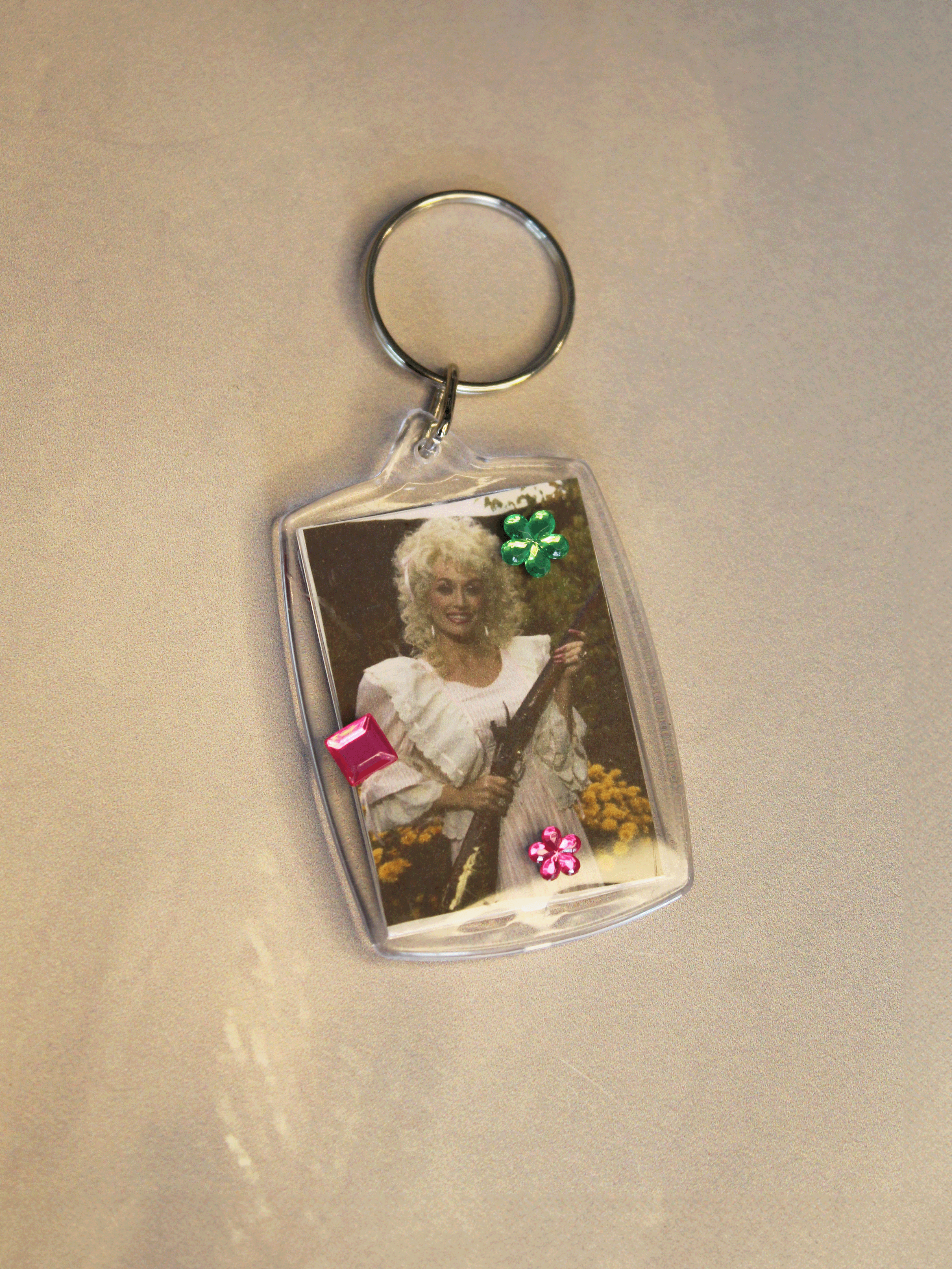 Bedazzled Keychain: Dolly Parton