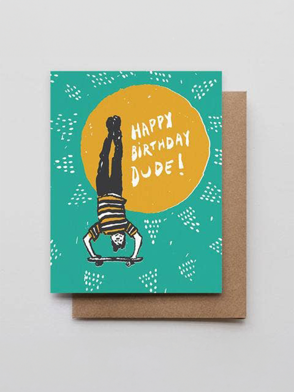 Skater Dude Birthday Card