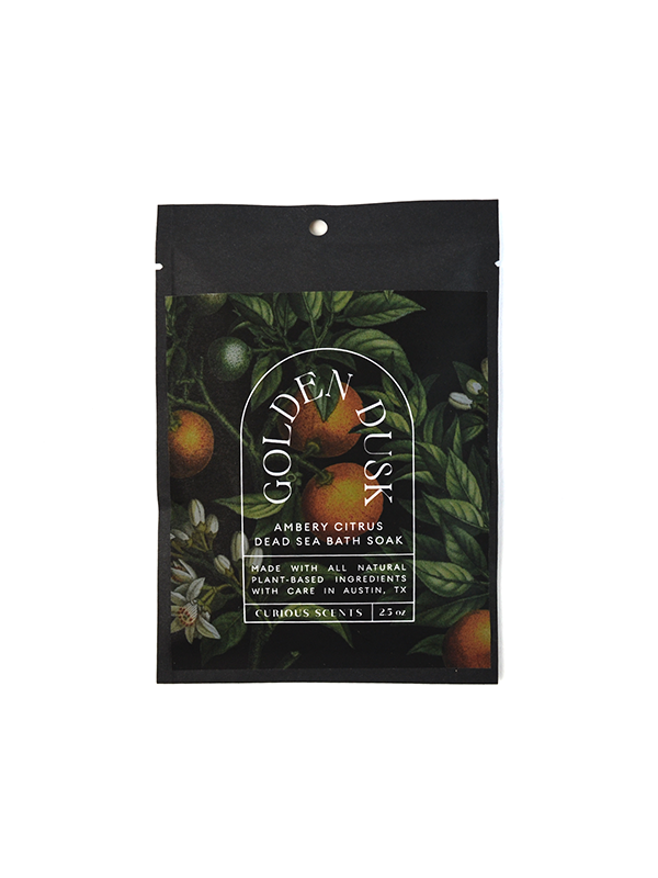 Sea Salt Bath Soak: Golden Dusk (Amber and Citrus)