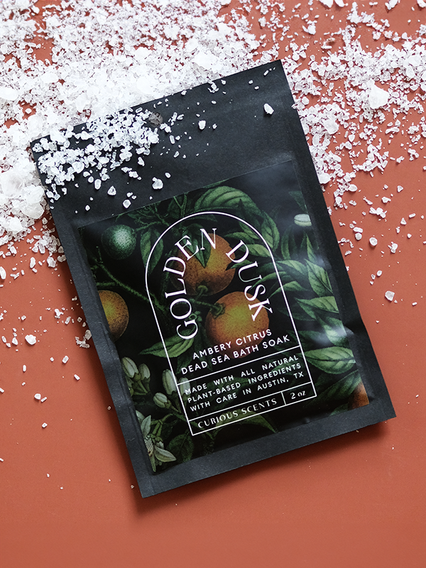 Sea Salt Bath Soak: Golden Dusk (Amber and Citrus)