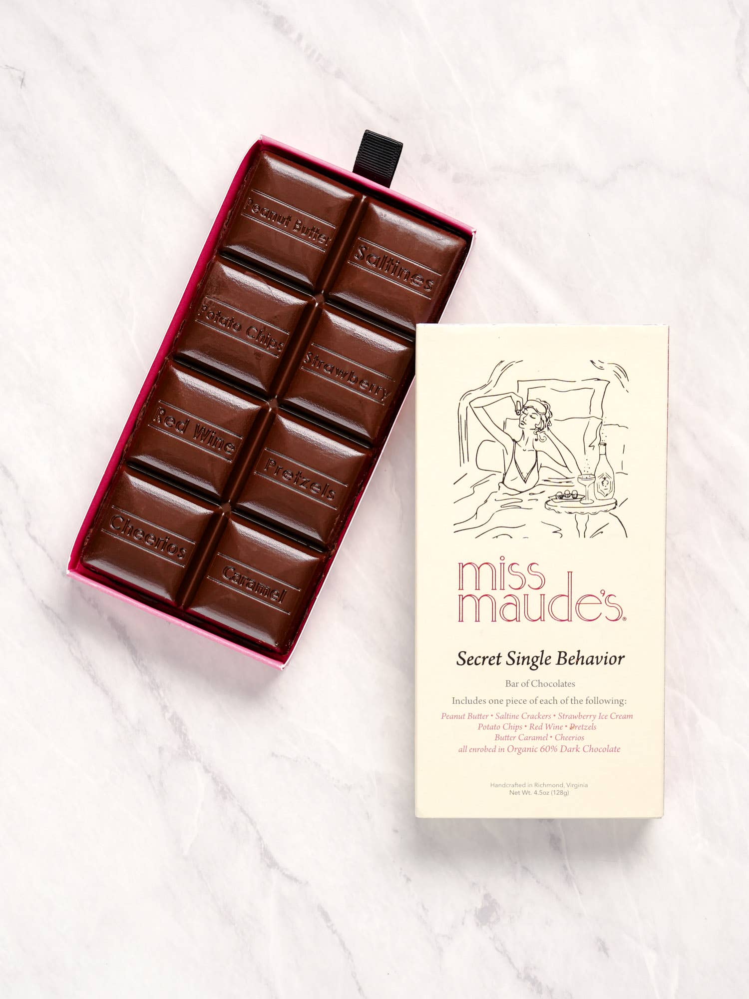 Secret Single Behavior Dark Chocolate Bar