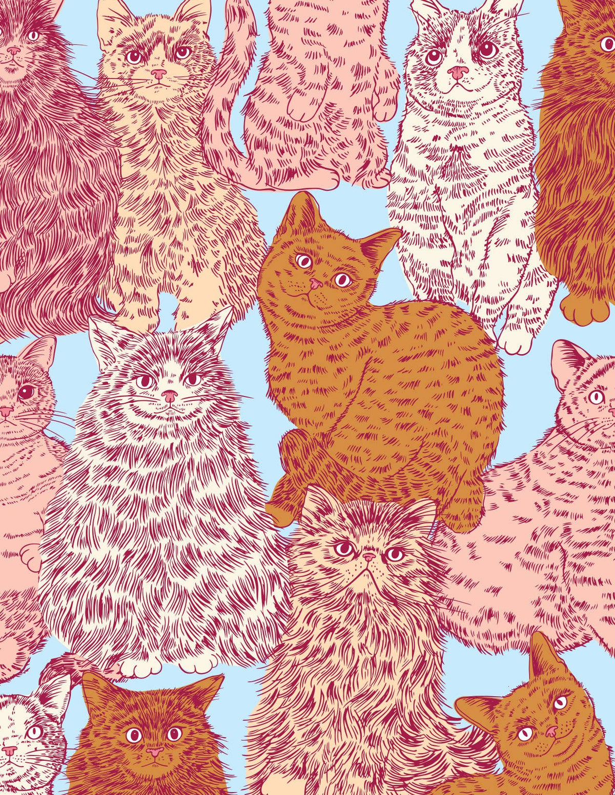 Meow Cats Gift Bag: Large
