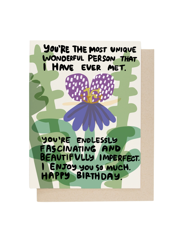 I Enjoy You Birthday Card
