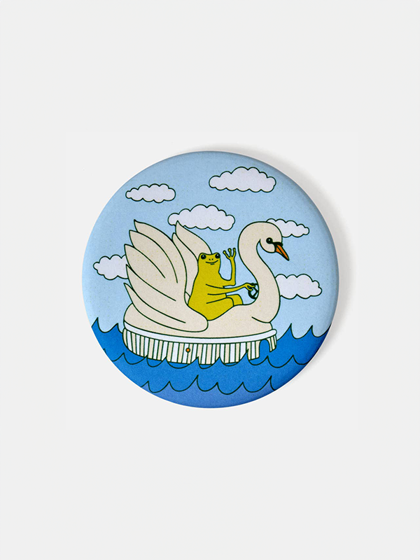 Swan Froggy Magnet