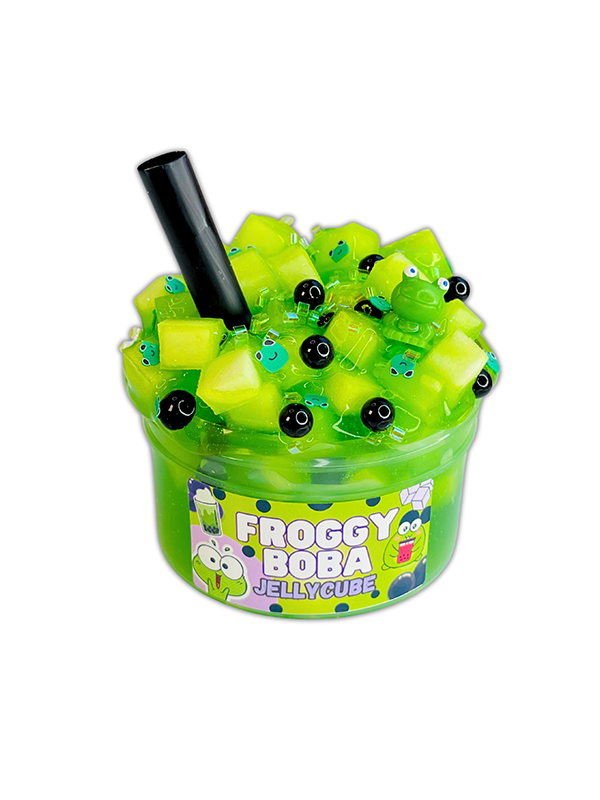 Froggy Boba Jelly Cube Slime