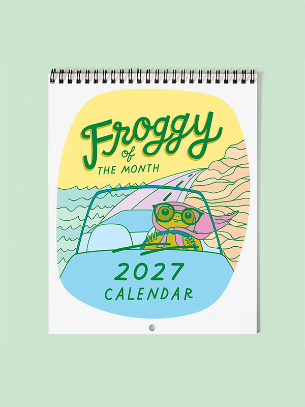 Froggy of the Month 2027 Calendar
