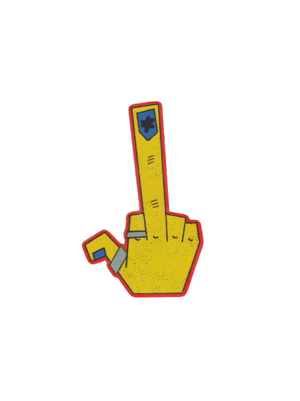 Middle Finger Sticker