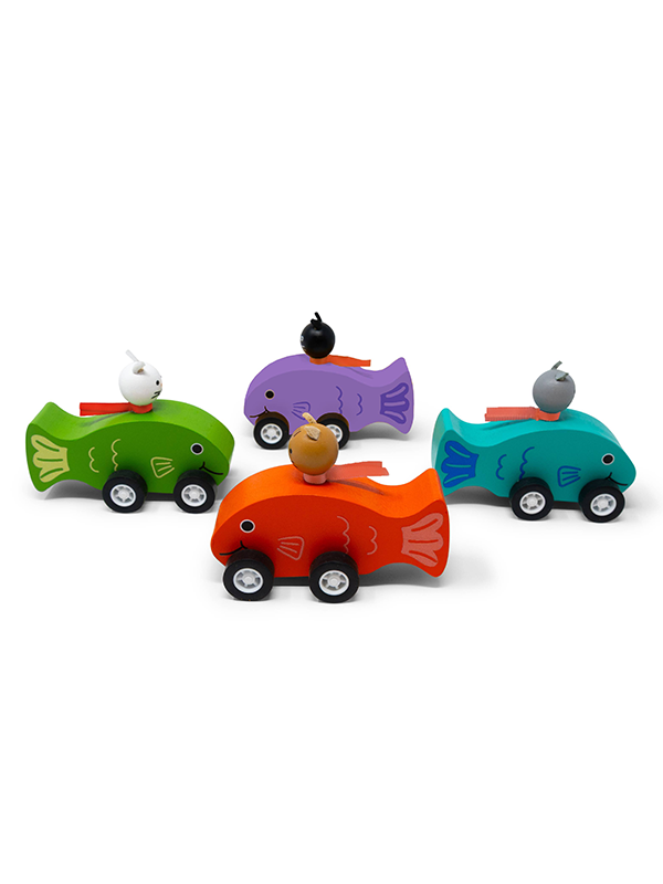 Cat Fish Pull Back Toy: Assorted