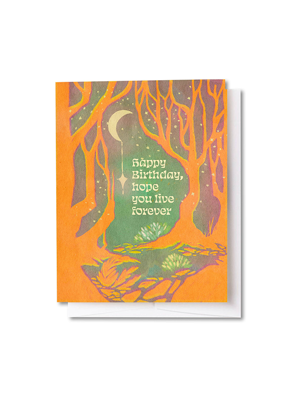 Old Growth Forest Birthday Card