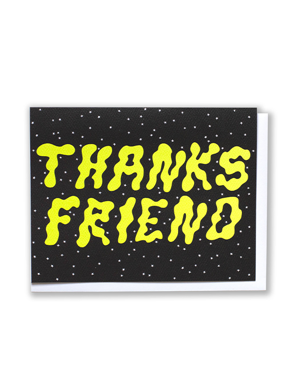 Celestial Thanks Friend Card