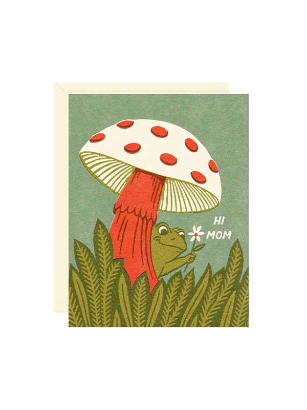 Frog and Mushroom Mom Card