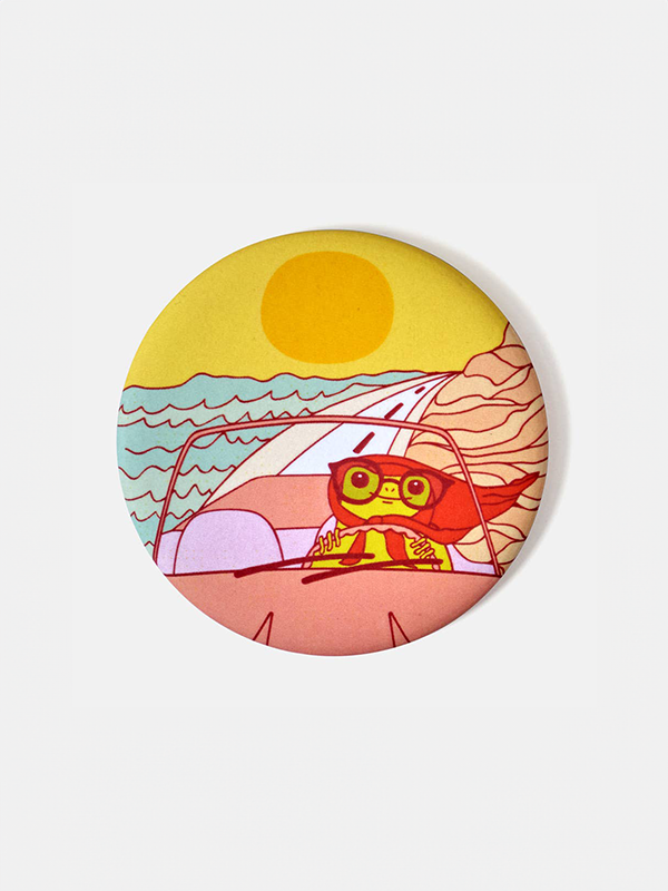 Driving Froggy Magnet