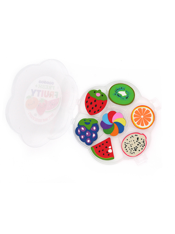 Fresh and Fruity Erasers: Set of 7