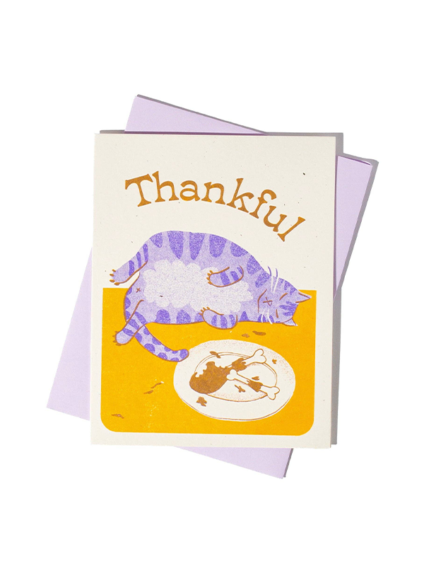 Thankful Cat Card