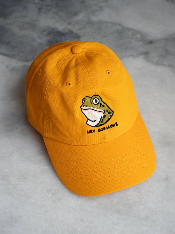 Hey Gorgeous Dad Hat: Gold