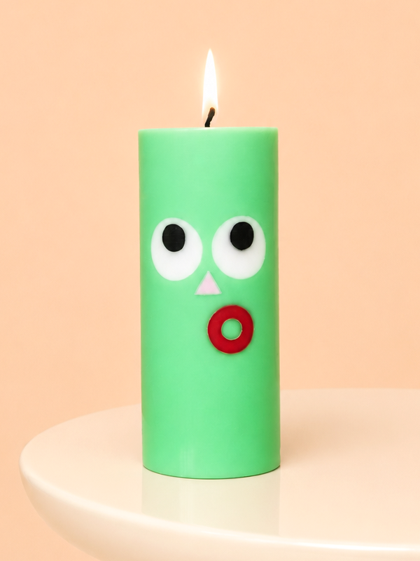 Moodz Pillar Face Candle: Dippy