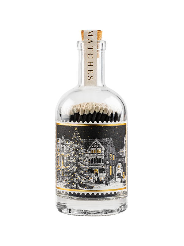 Glass Bottle Safety Matches: Starry Night