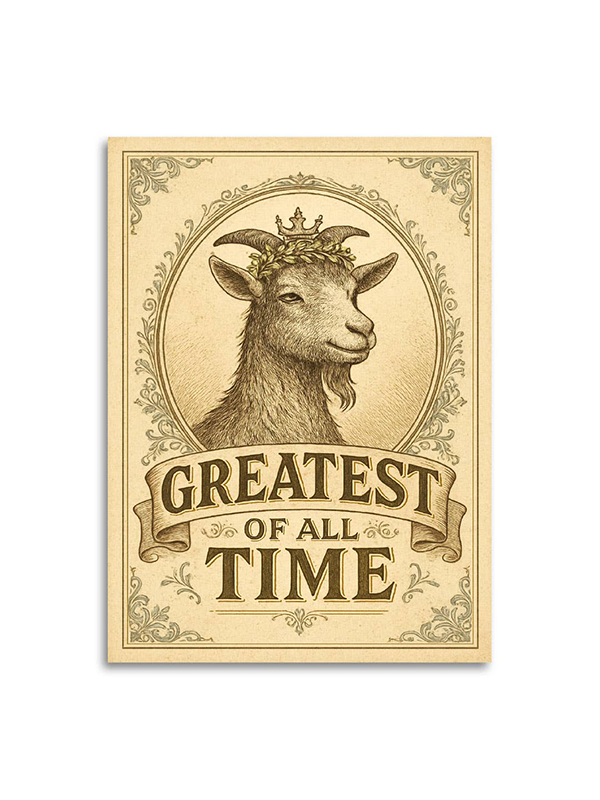 Greatest of All Time Goat Card