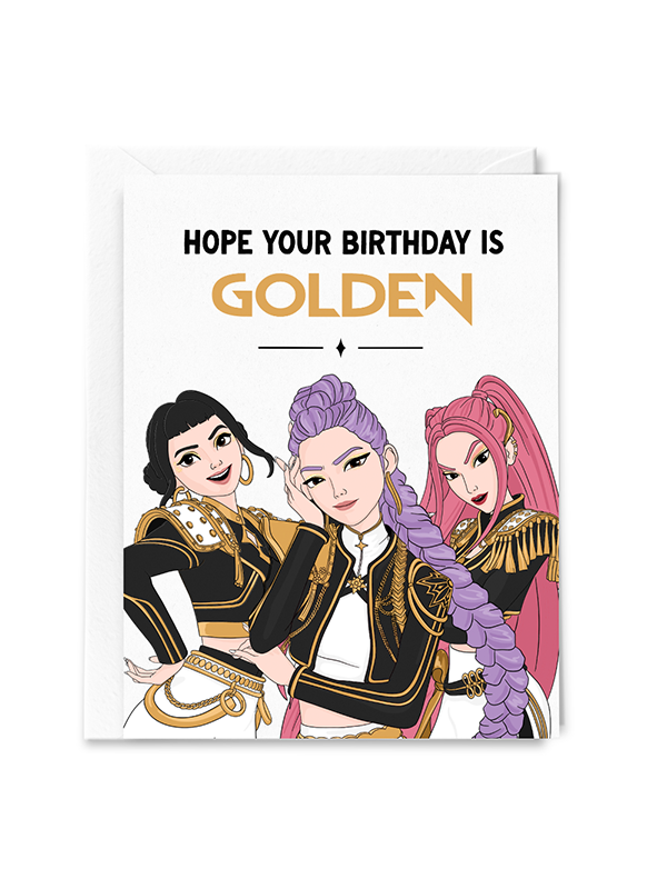 Hope Your Birthday is Golden K-Pop Card